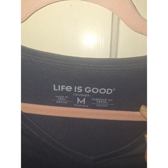 Life Is Good Kitty Cat How To Train Your Human Blue T-Shirt Size Medium - Picture 3 of 4